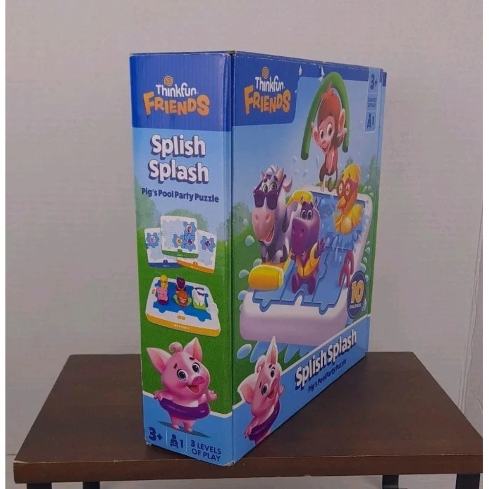 Splish Splash Pig's‎ Pool Party Brain Teaser Puzzle Thinkfun Friends Ages 3+ New